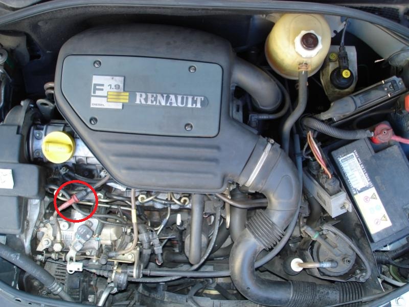 Motore Renault F8Q con una cilindrata di 1,9 l